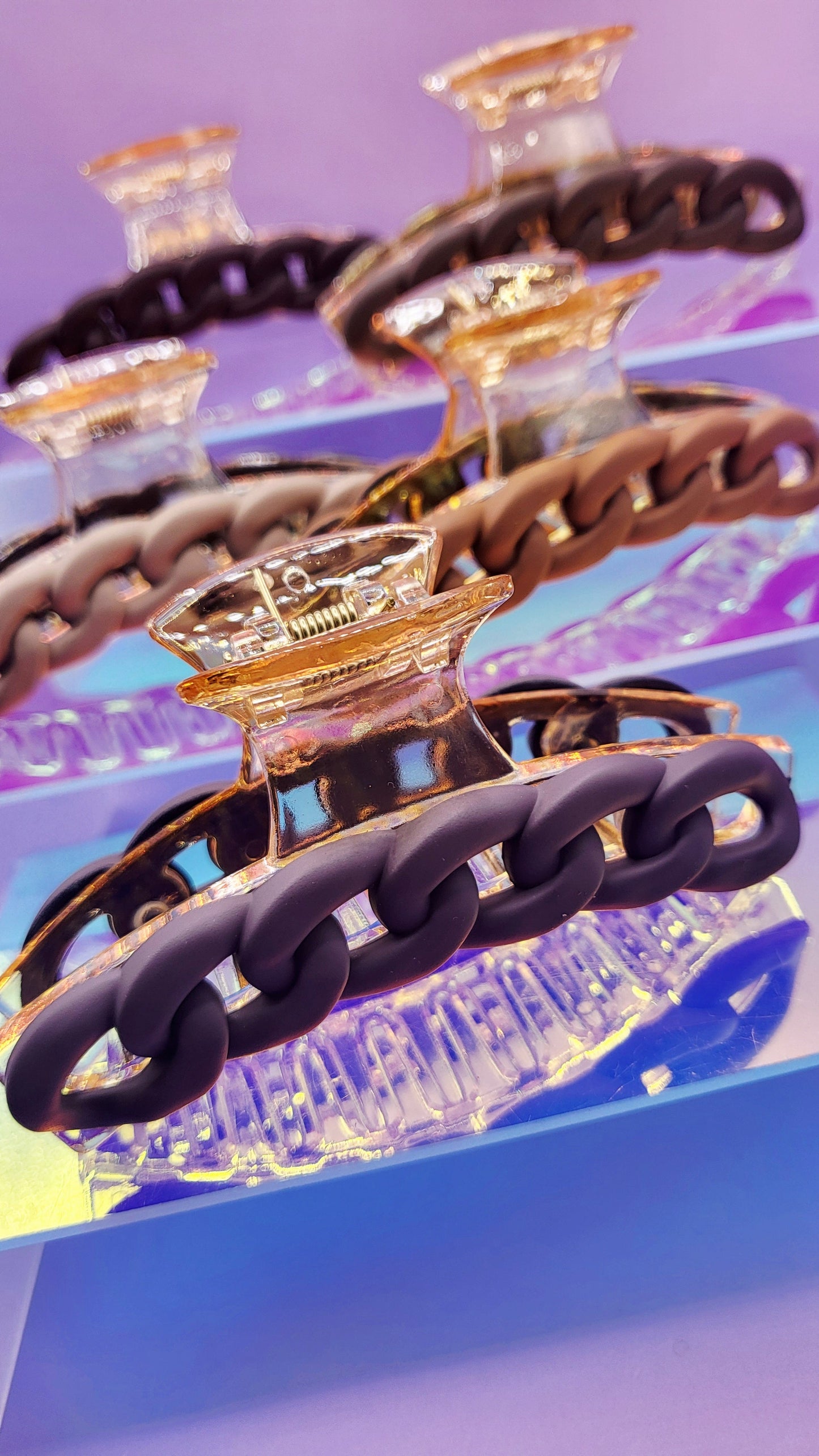 Luxe Link Chain Hair Clip Pack of 12