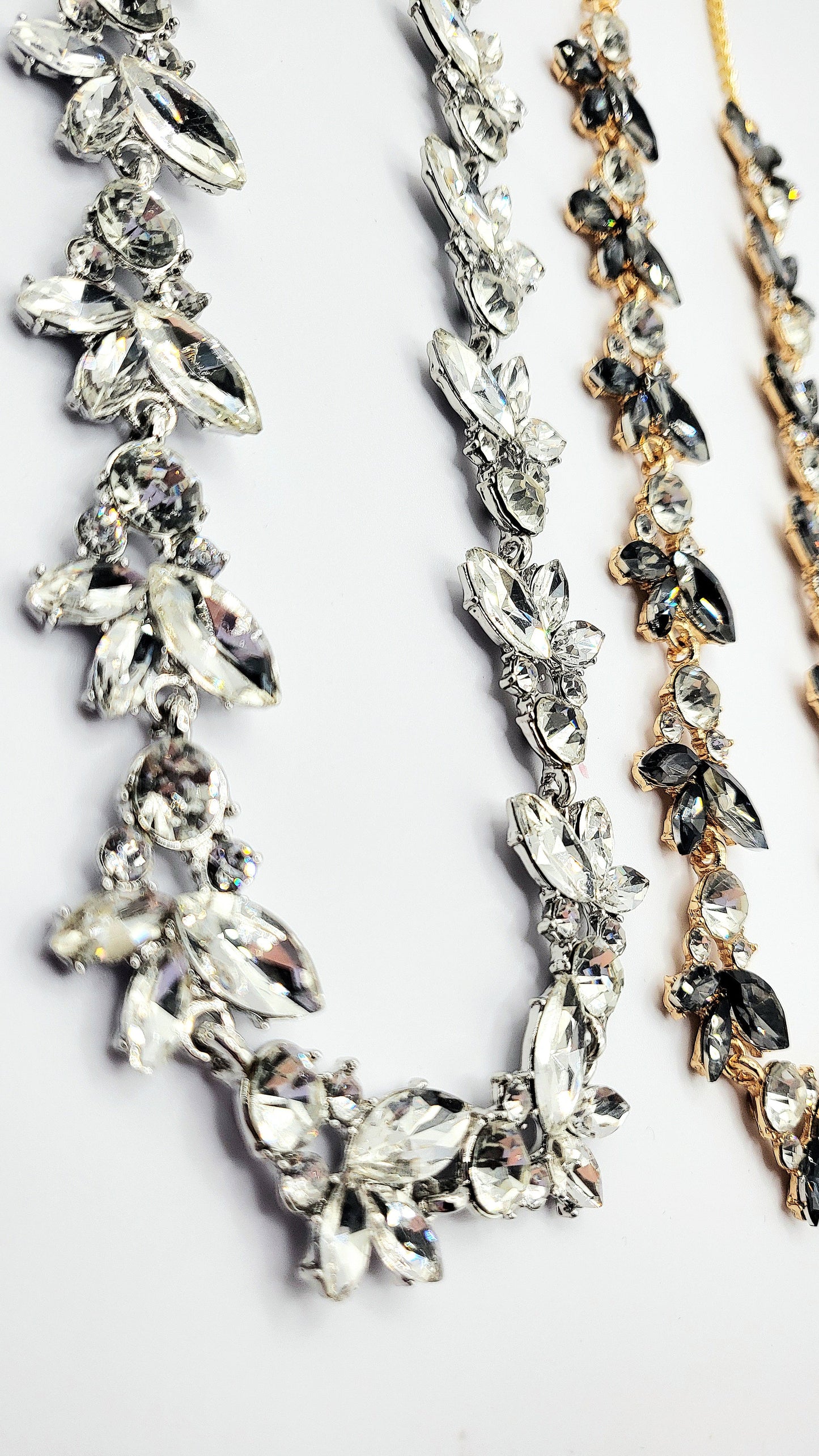 Cluster Crystal Necklace Set