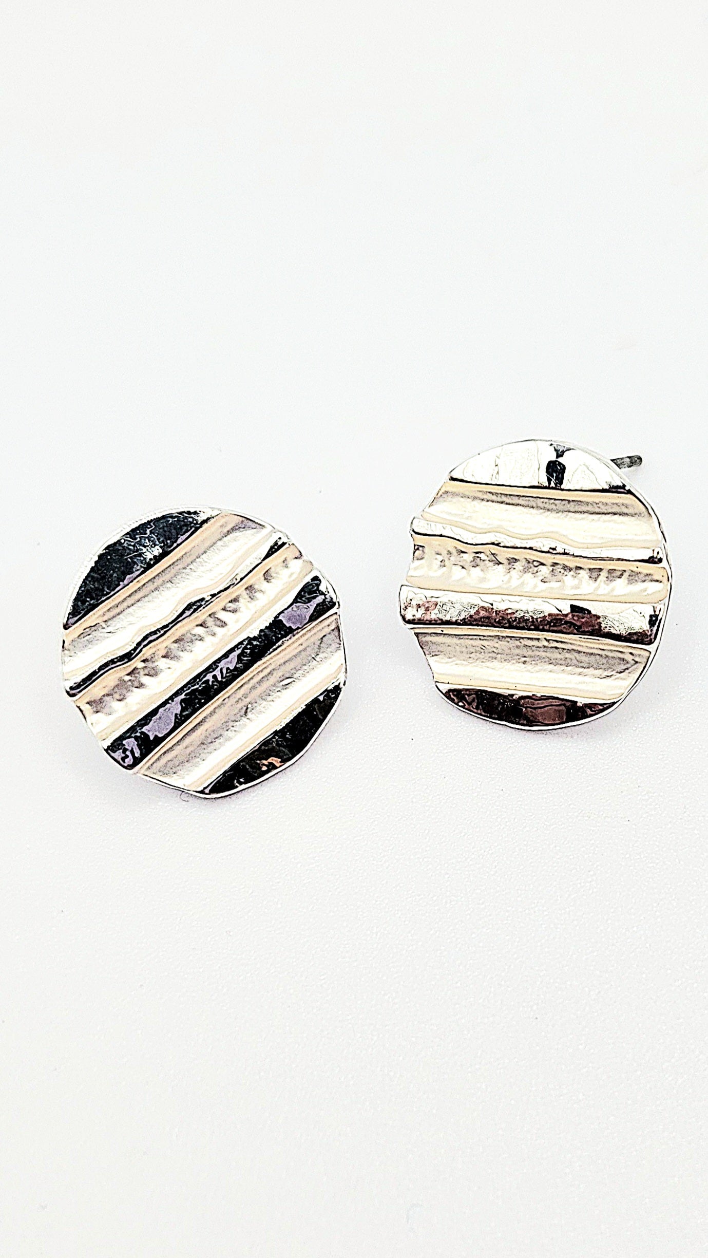 Abstract Disc Necklace & Earrings Set
