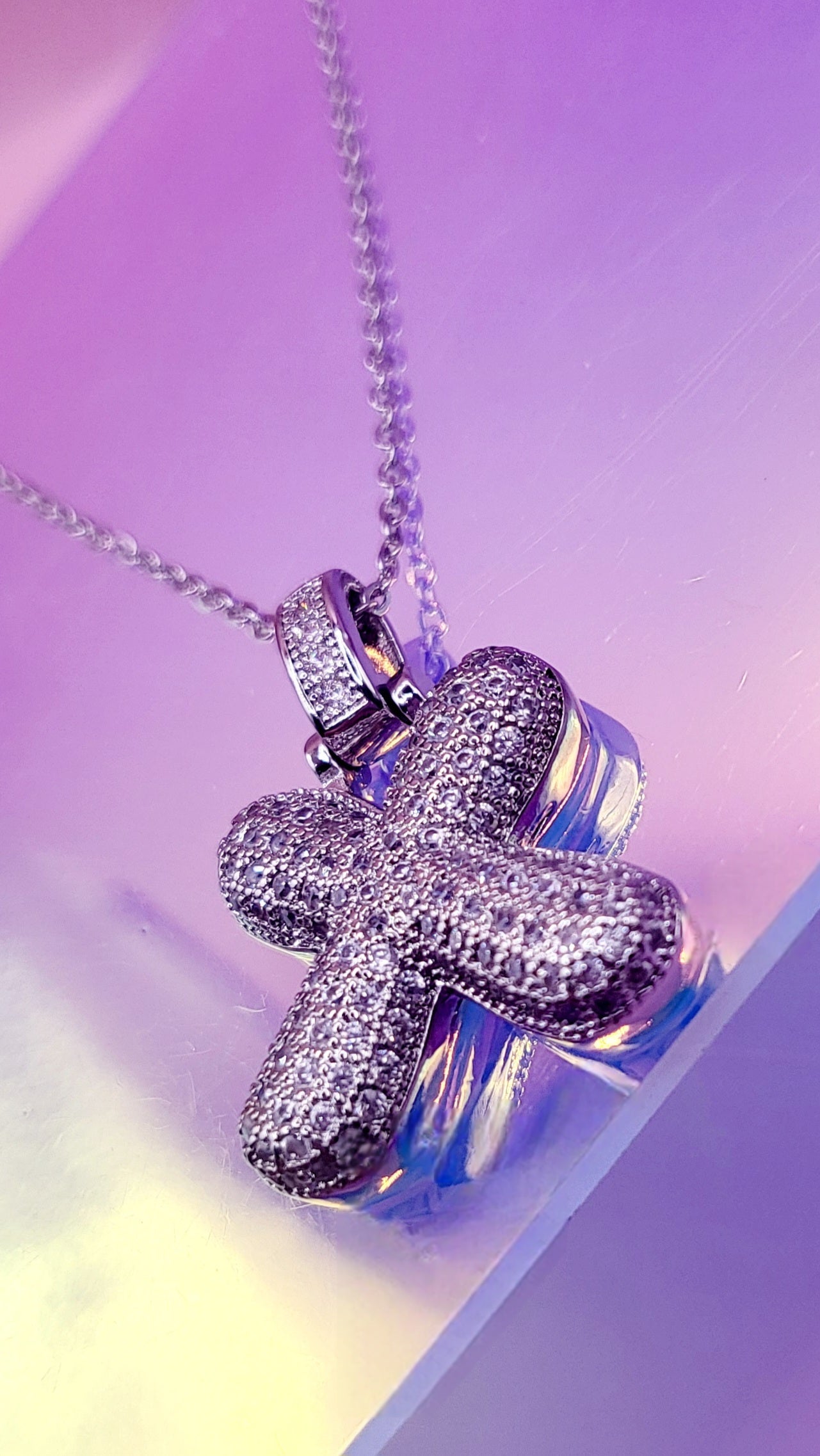 Crystal Initial Iced Necklace
