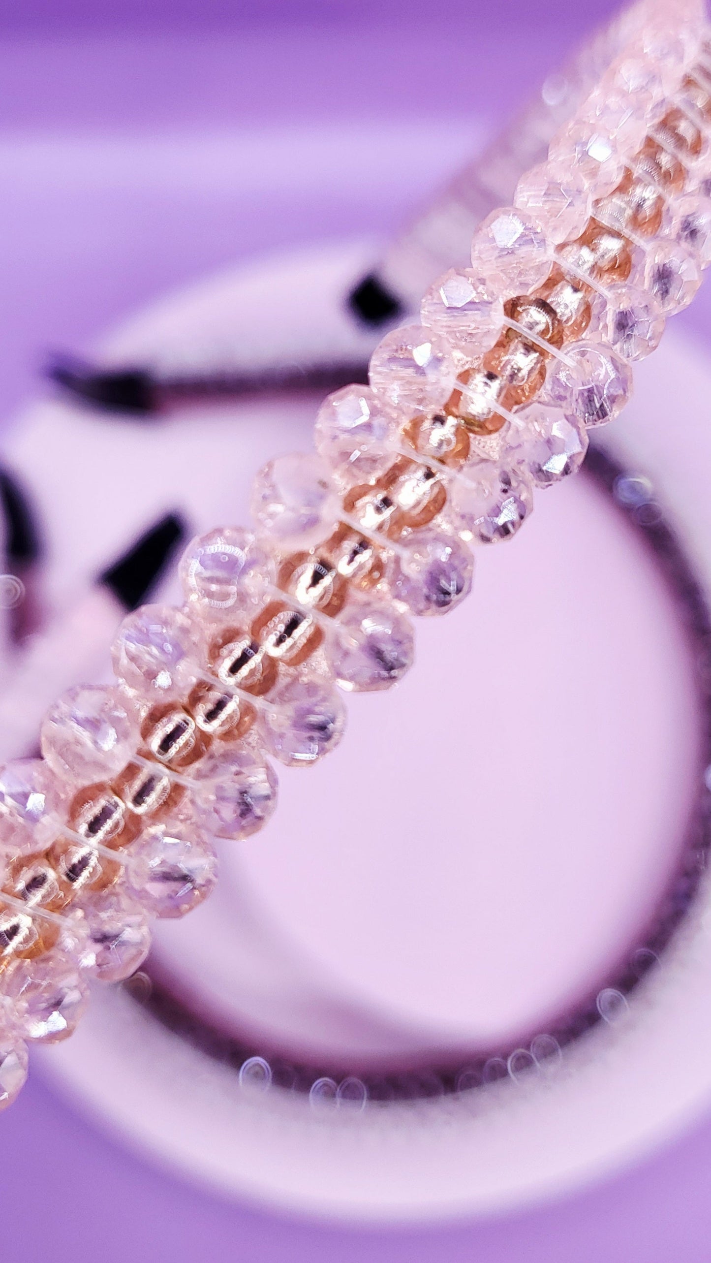 Crystal Gold Beaded Hair band