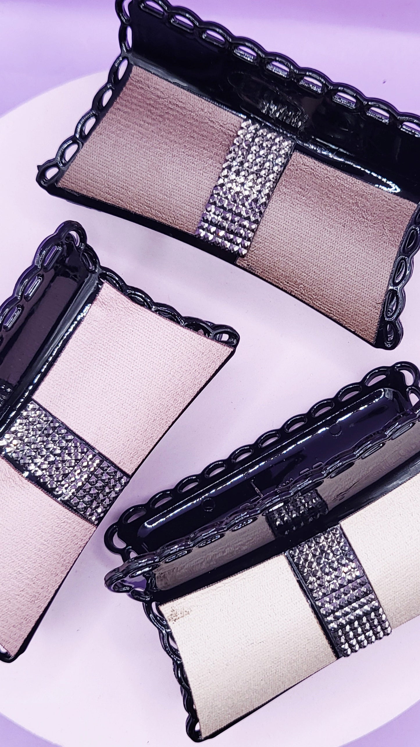 Luxe Rhinestone Hair Clamps Pack of 12