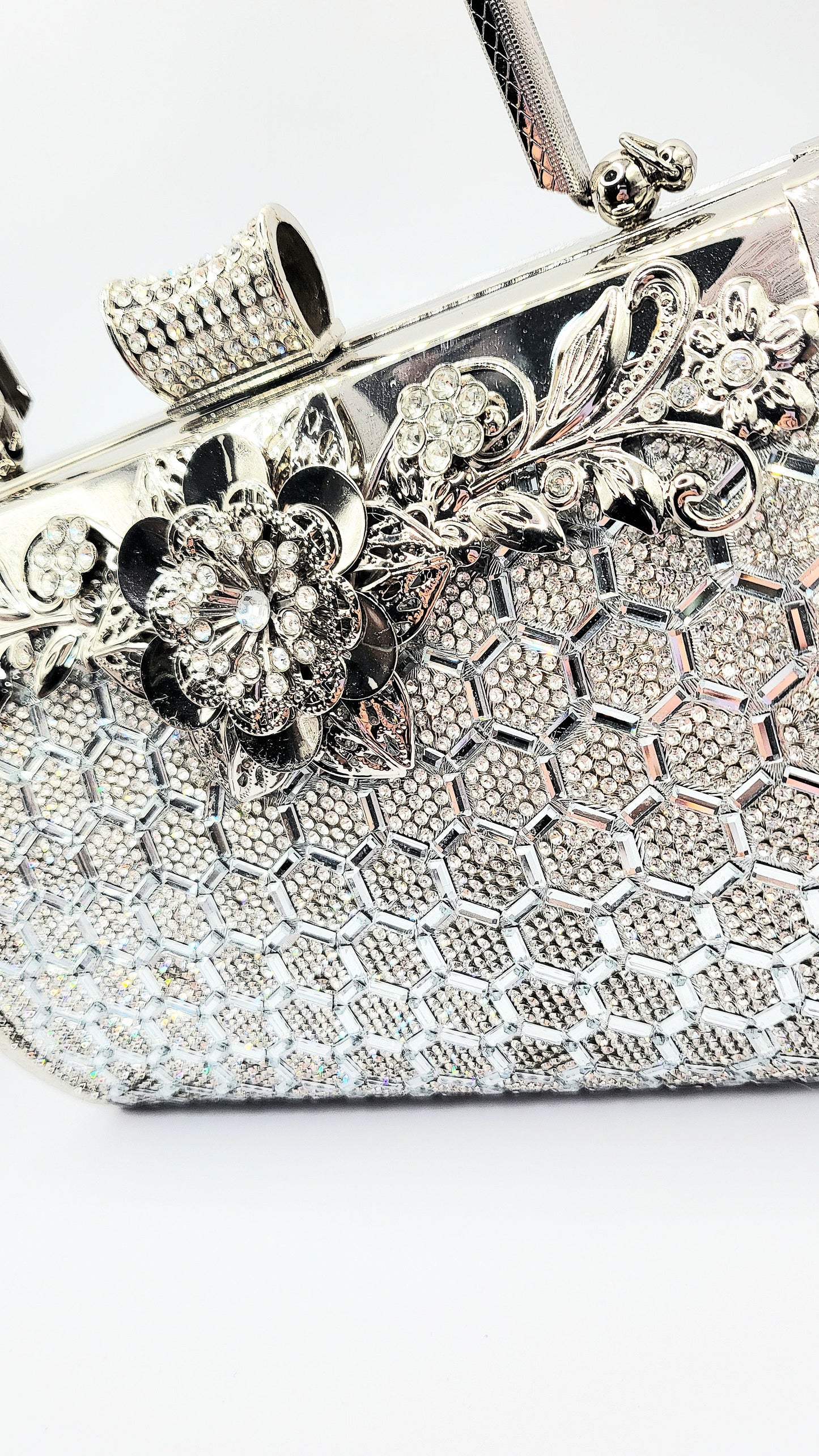Honeycomb Crystal Clutch Bag