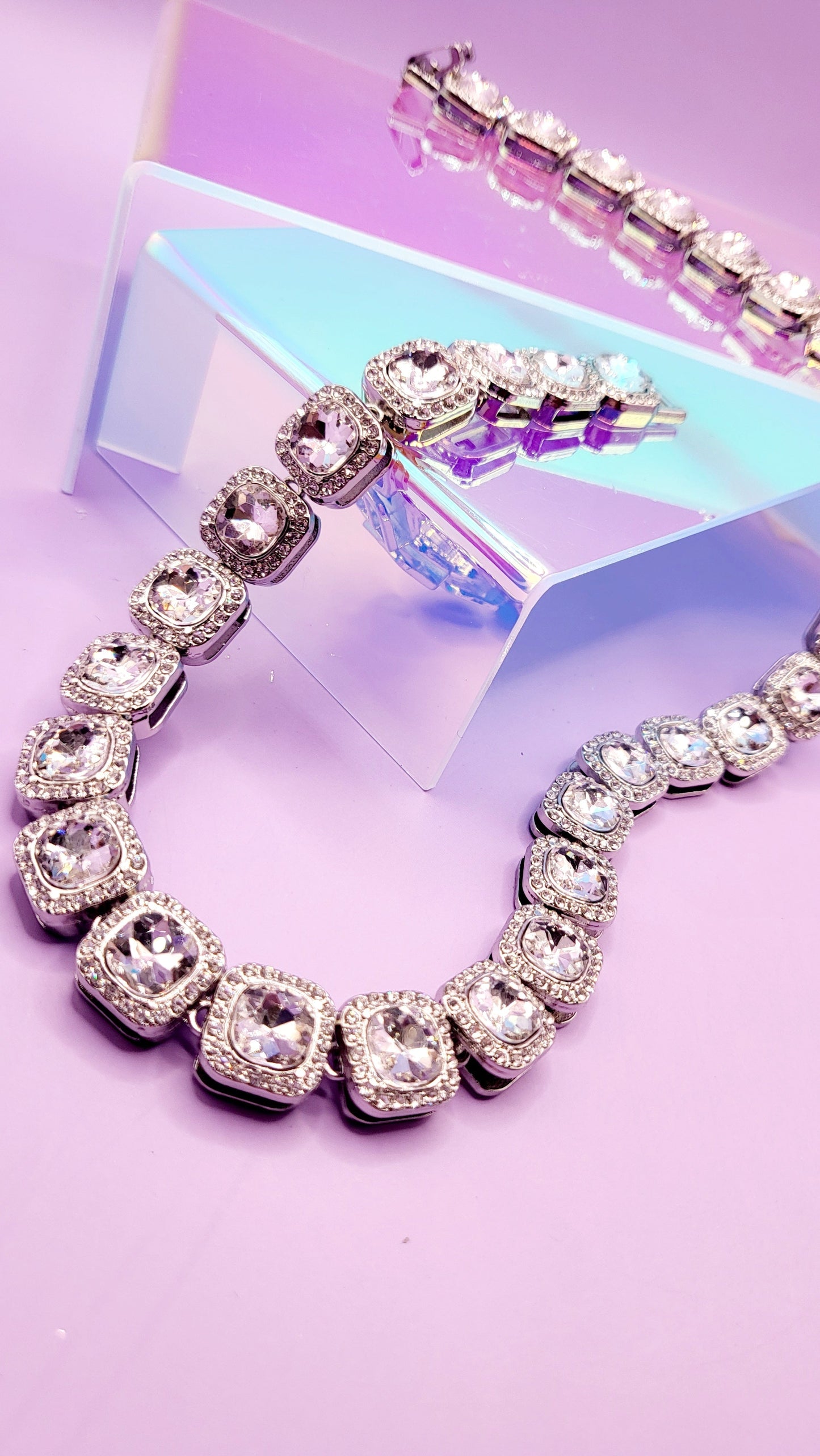 Iced Out Square Necklace