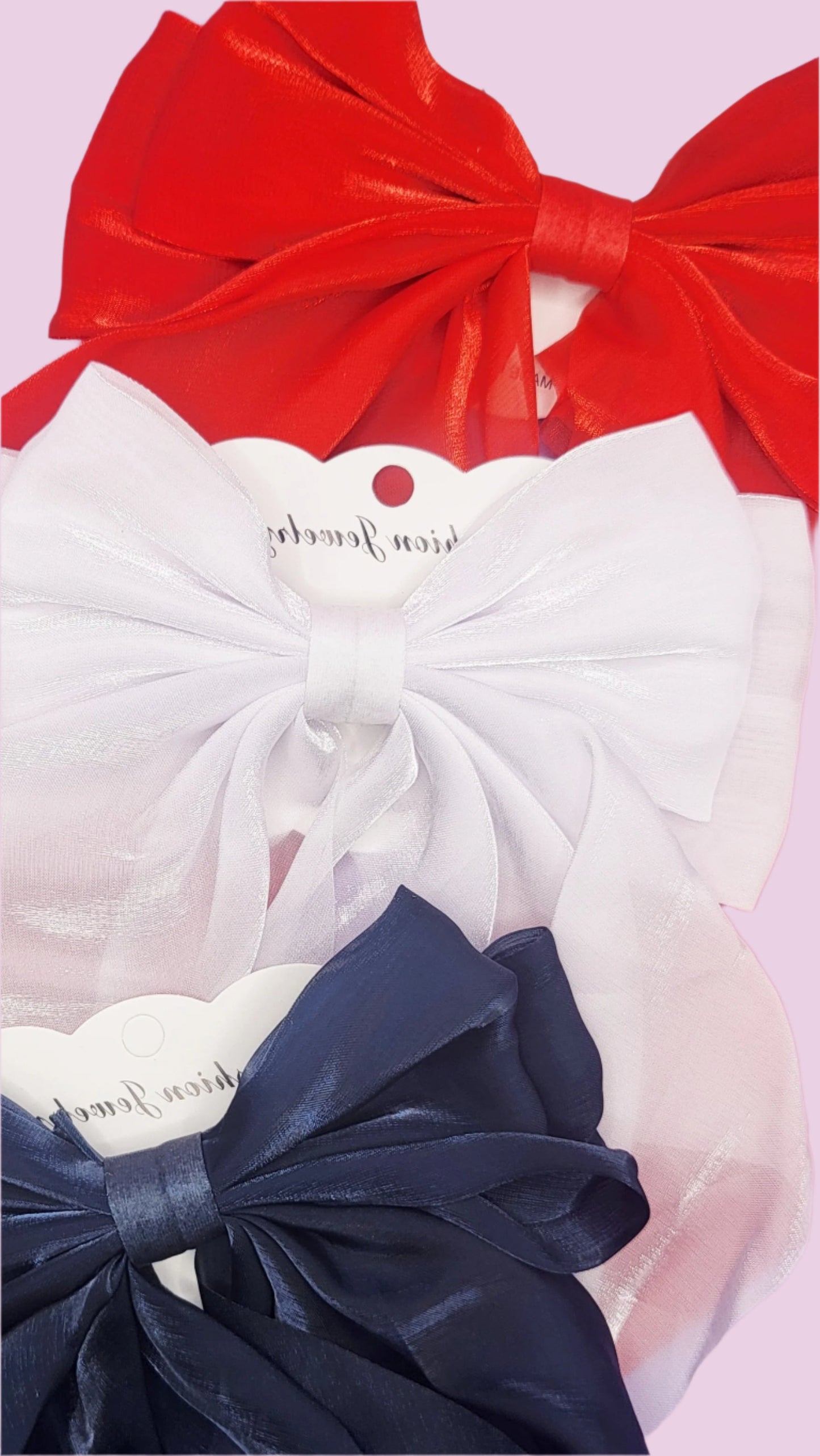 Organza Bow Knot Hair Bow Clip Slide Pack of 24