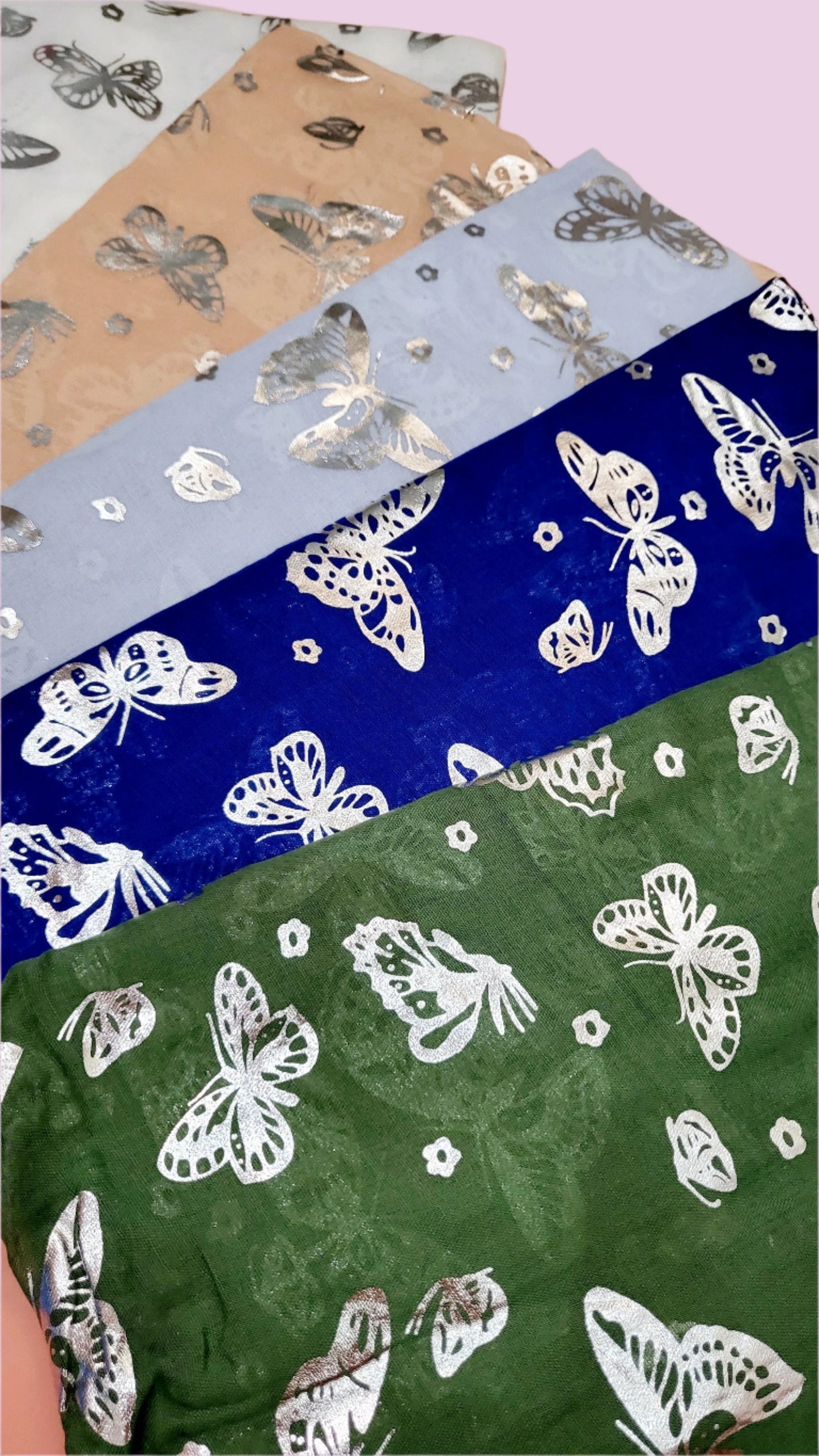 Butterfly Shimmer Scarf Pack of 12