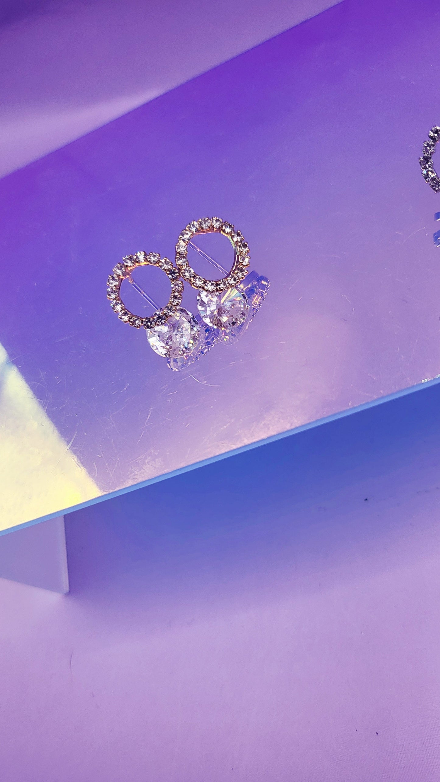 Luxe Halo Crystal Stud Earrings