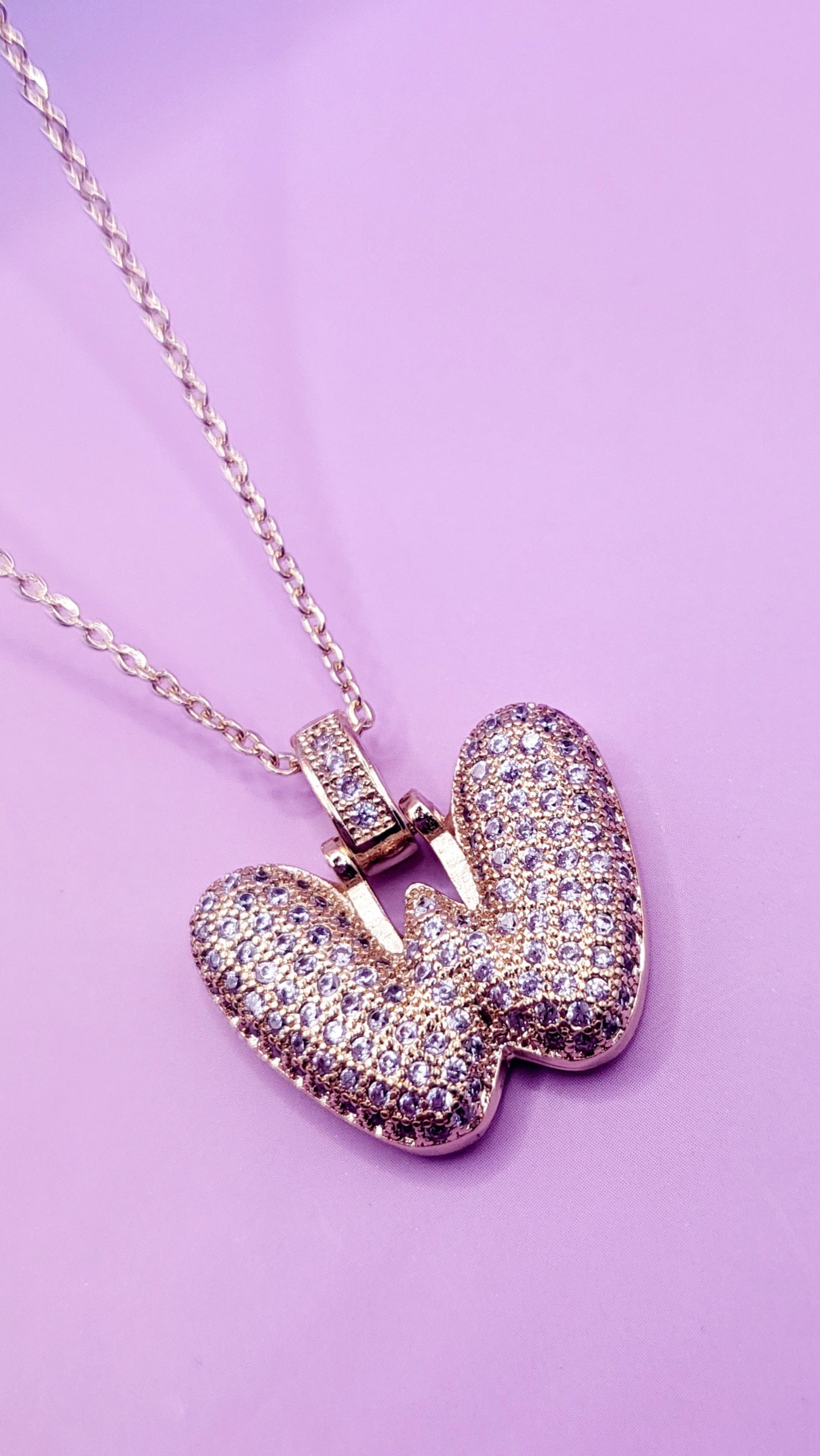 Crystal Initial Iced Necklace
