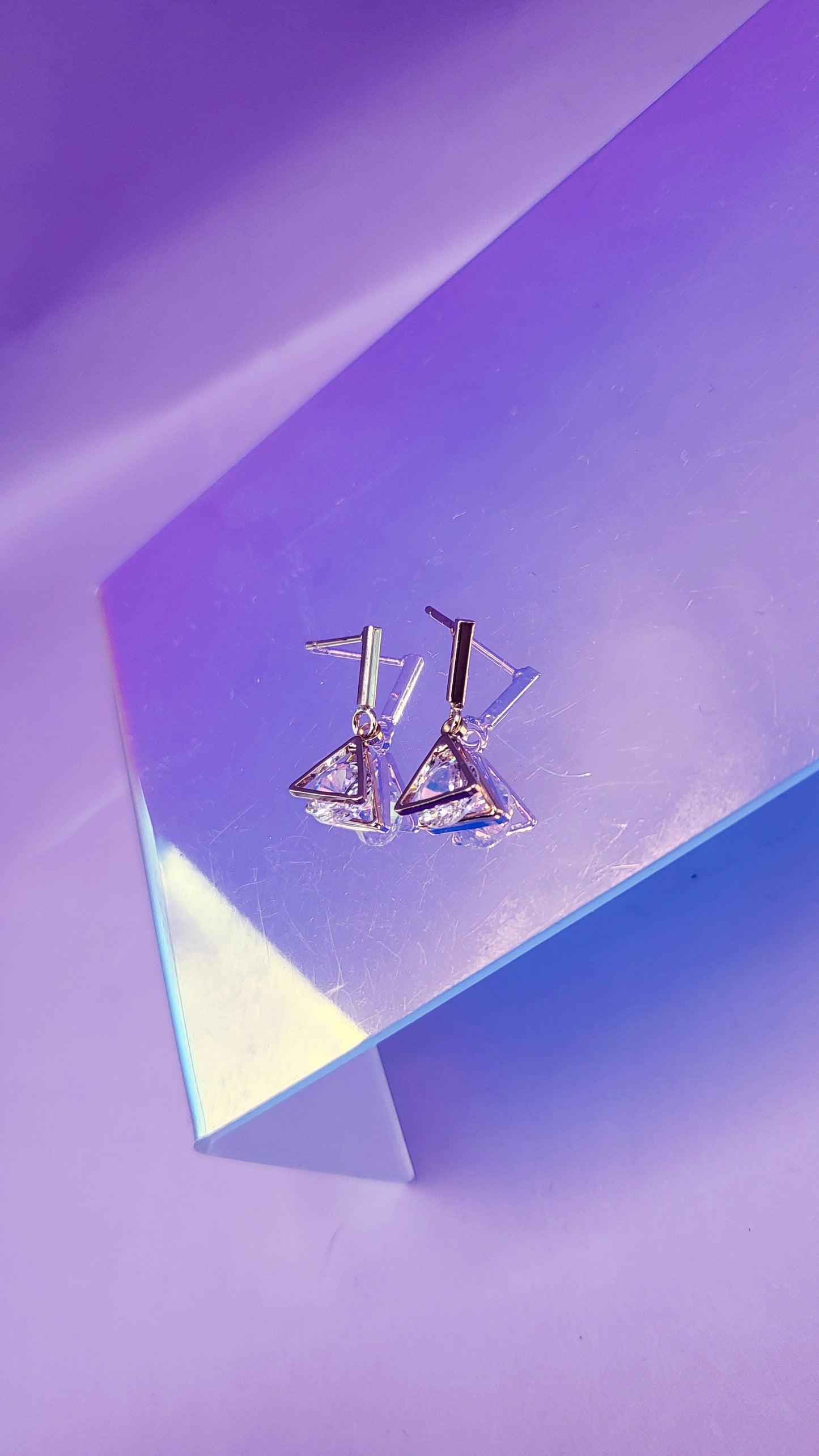Prism Crystal Drop and Dangle Earrings
