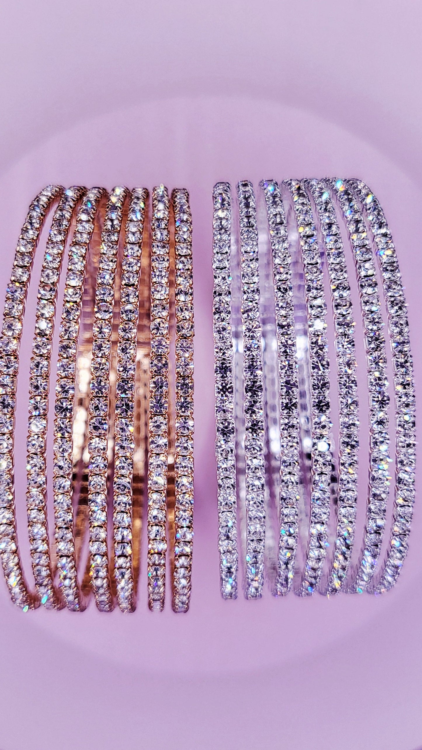 Glam Row Crystal Cuff Large
