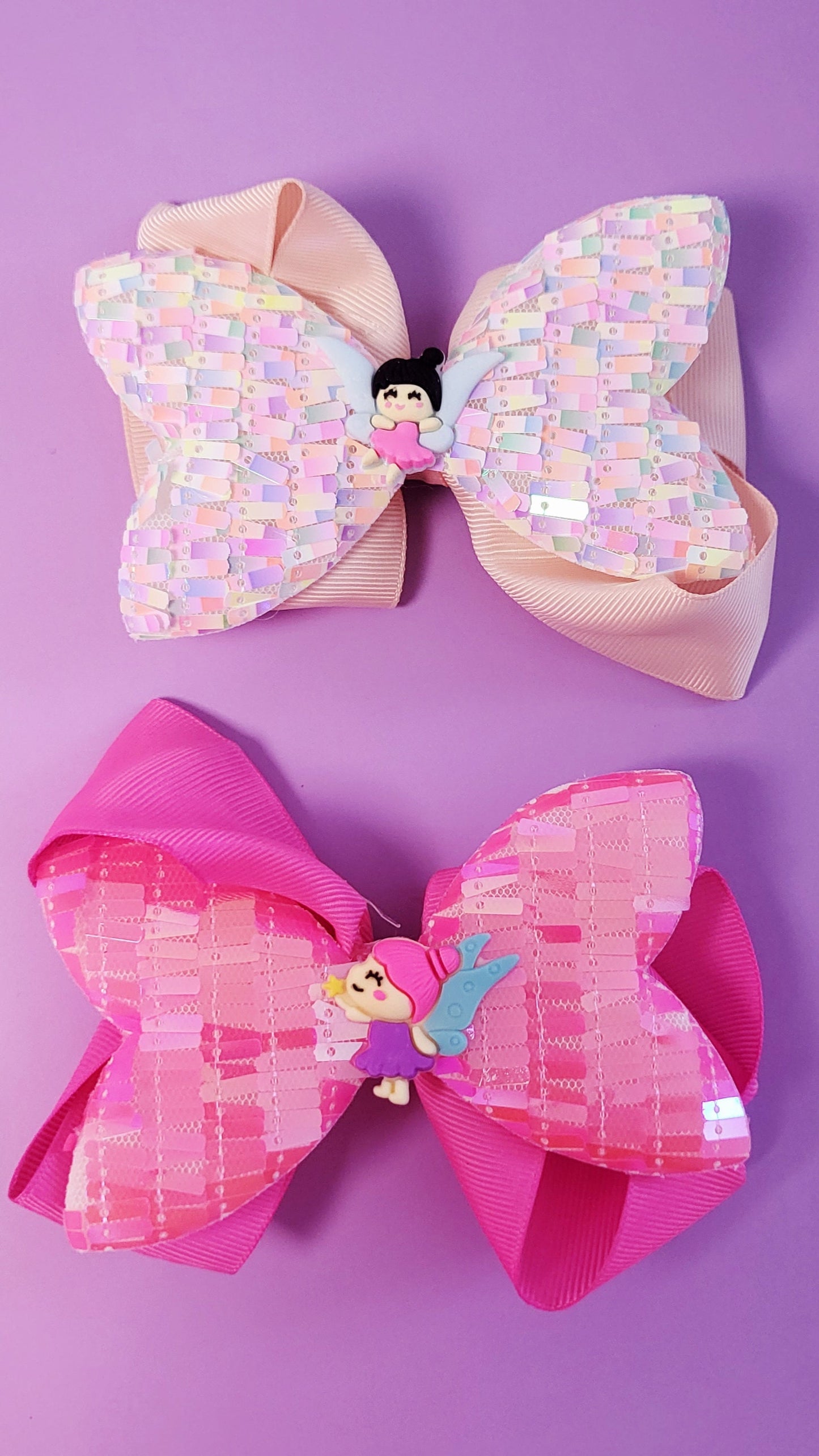 Fairy Iridescent Hair Bow Clip Slide Pack of 12