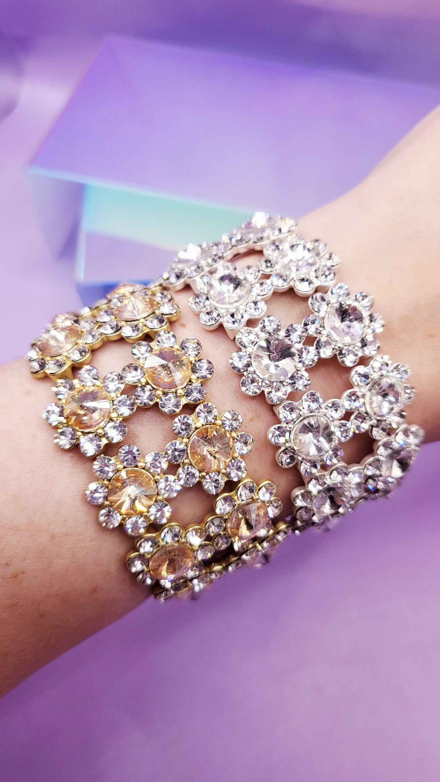 Flower Crystal Bracelet