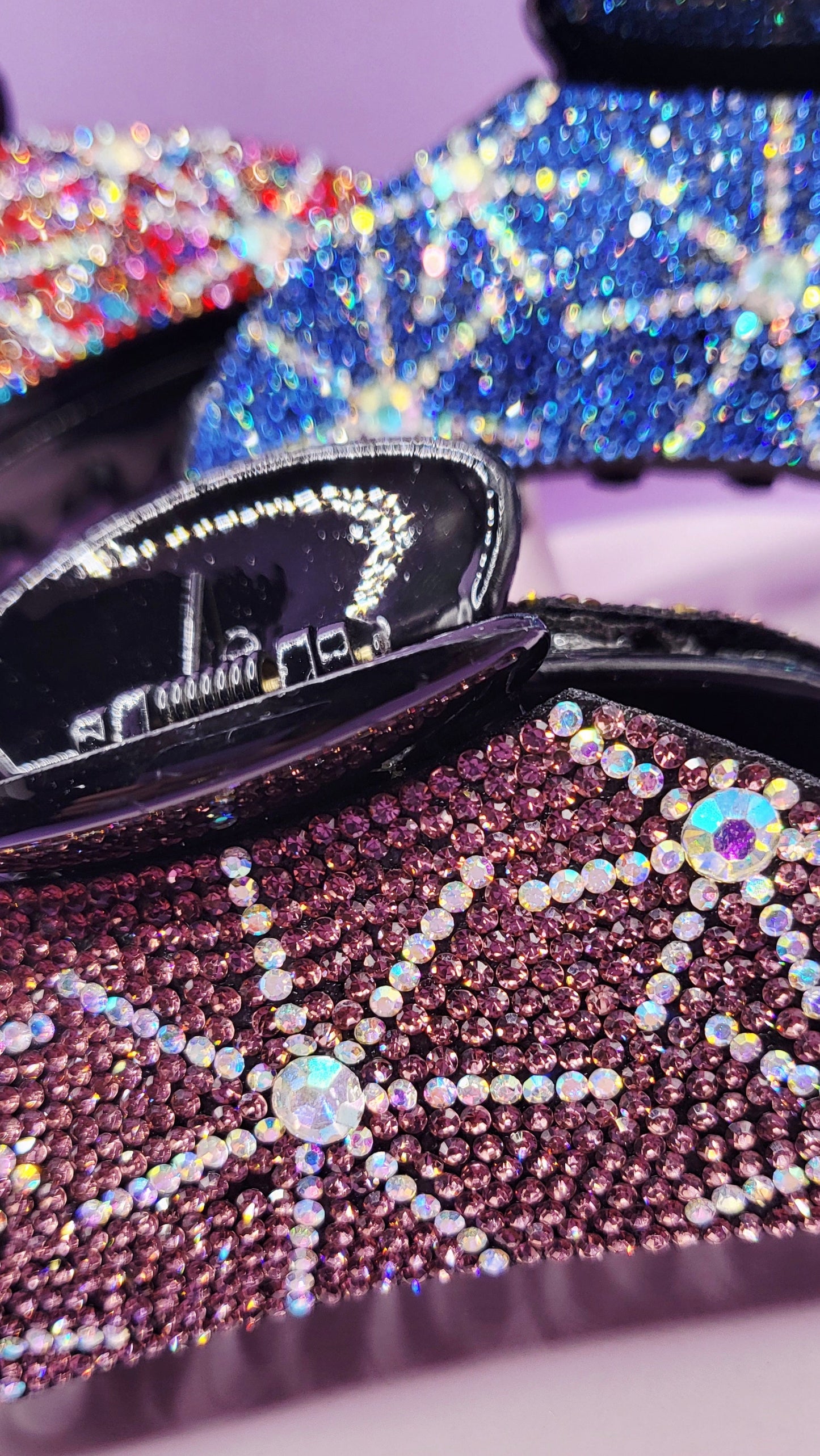 Star Crystal Hair Clamps Pack of 12