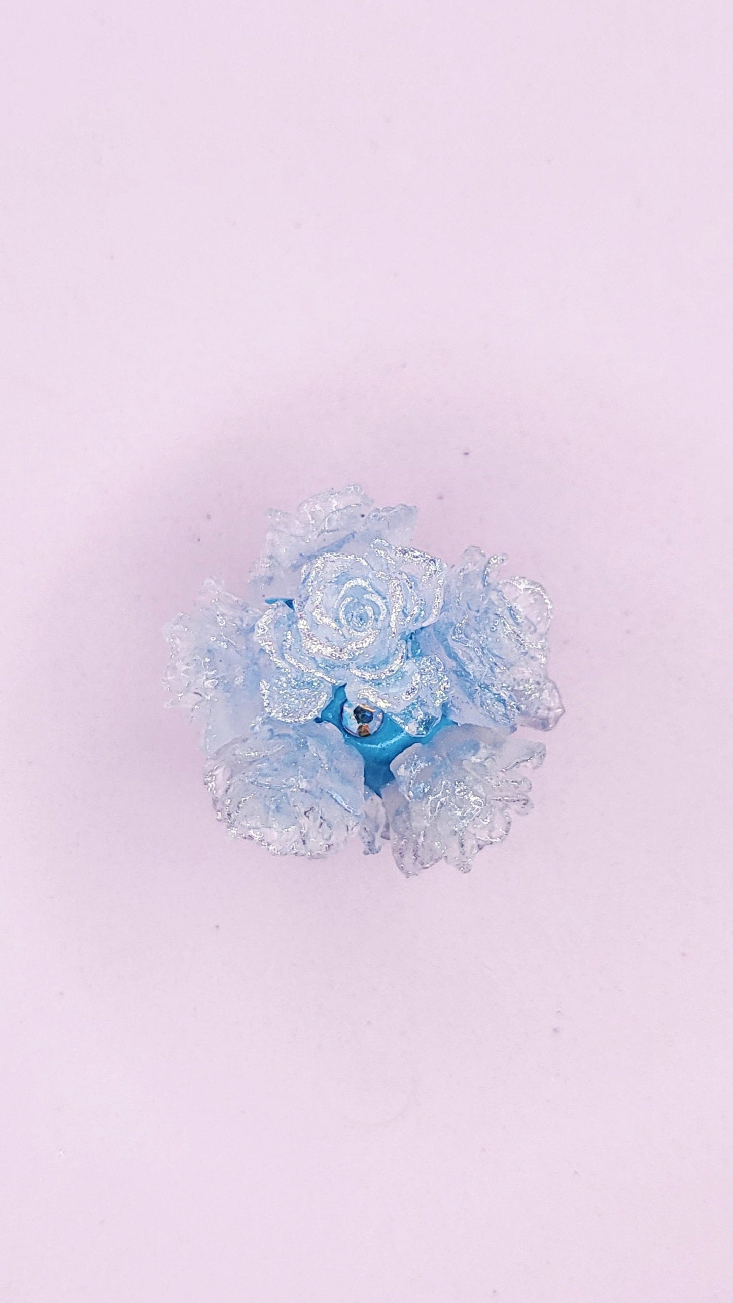Crystal Flower Cluster Stacking Charm