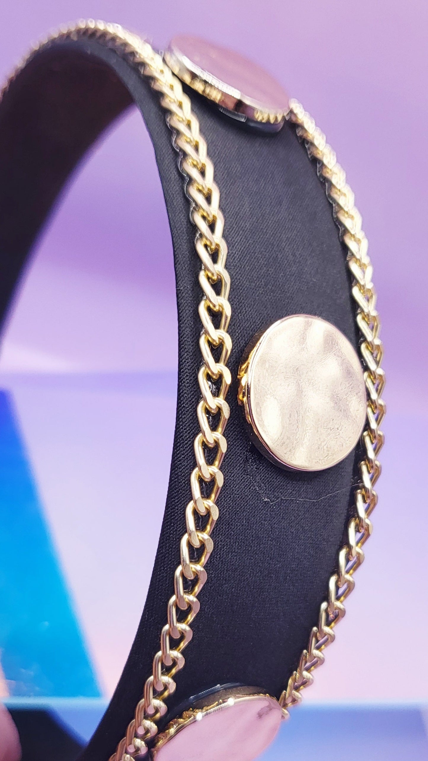 Black & Gold Luxe Hair band