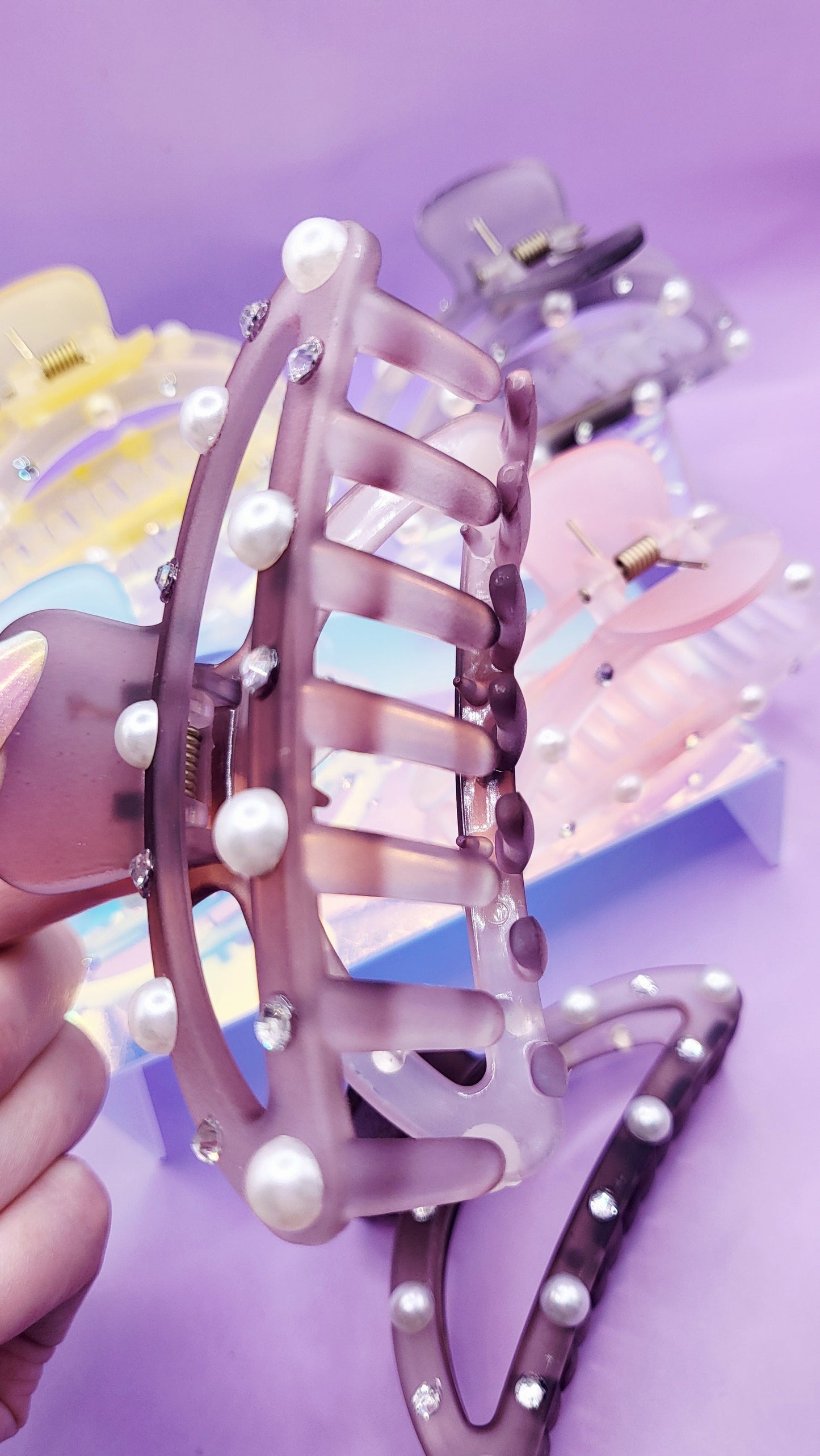 Pearl Essence Curve Hair Clamps Pack of 12