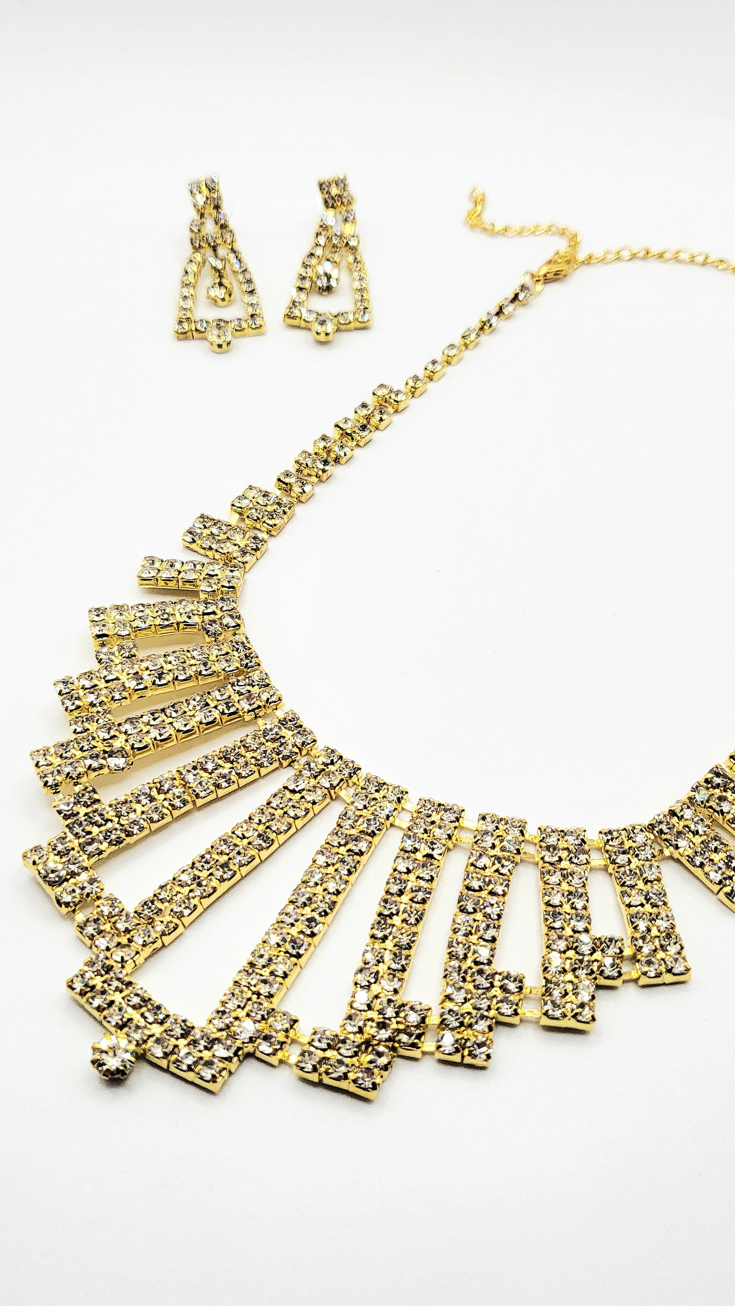 Cascade Crystal Necklace Set