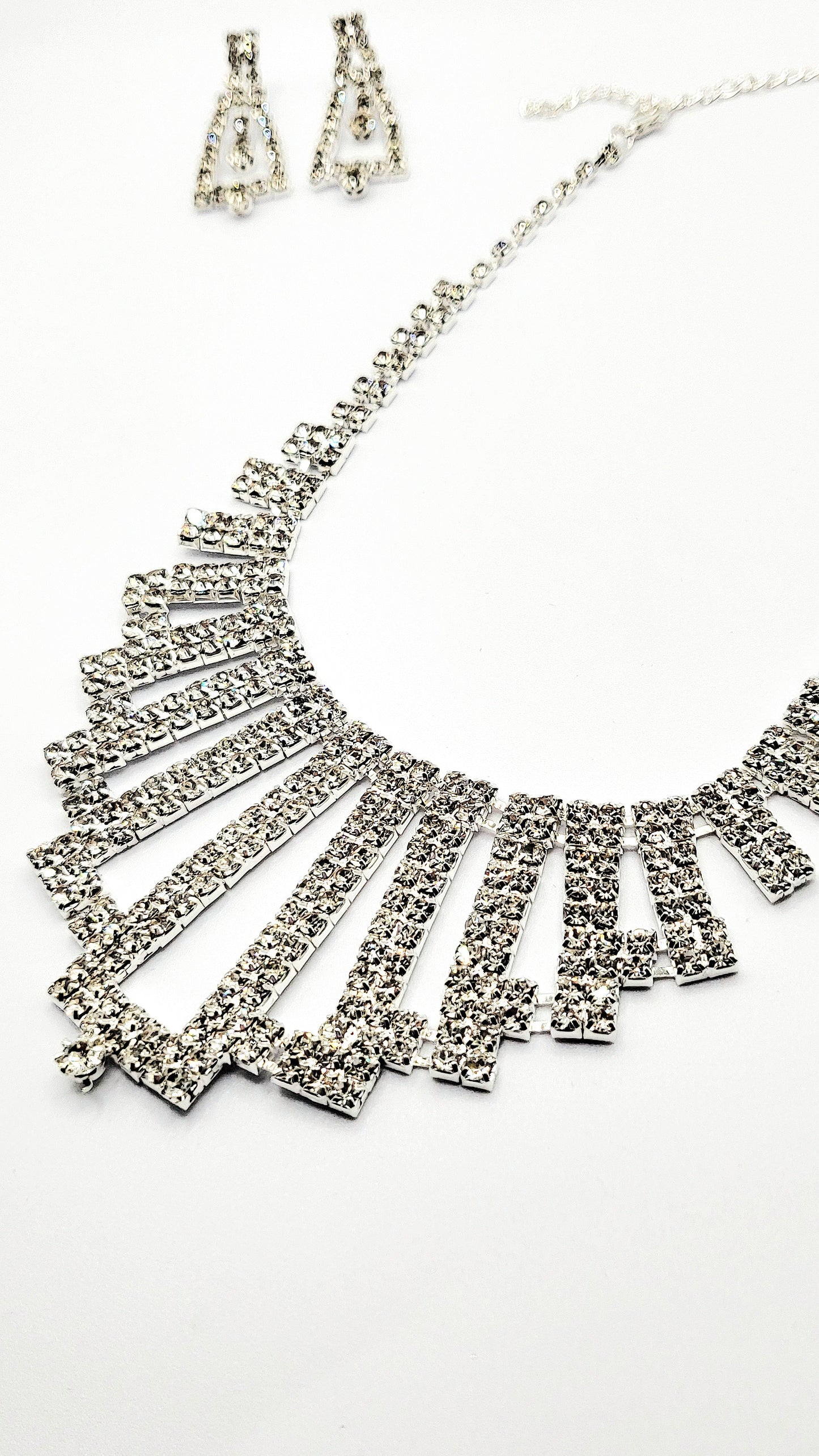 Cascade Crystal Necklace Set