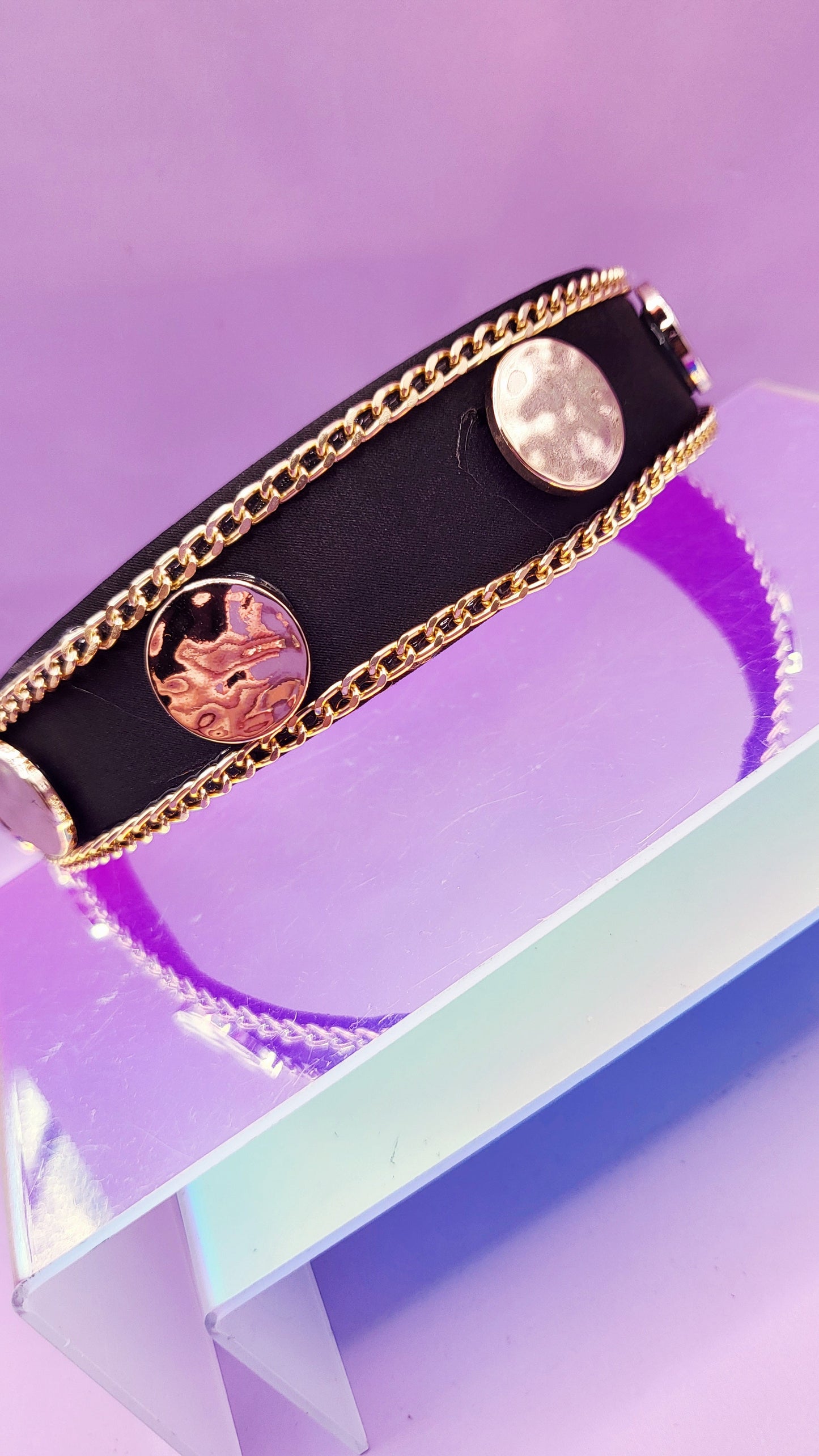 Black & Gold Luxe Hair band