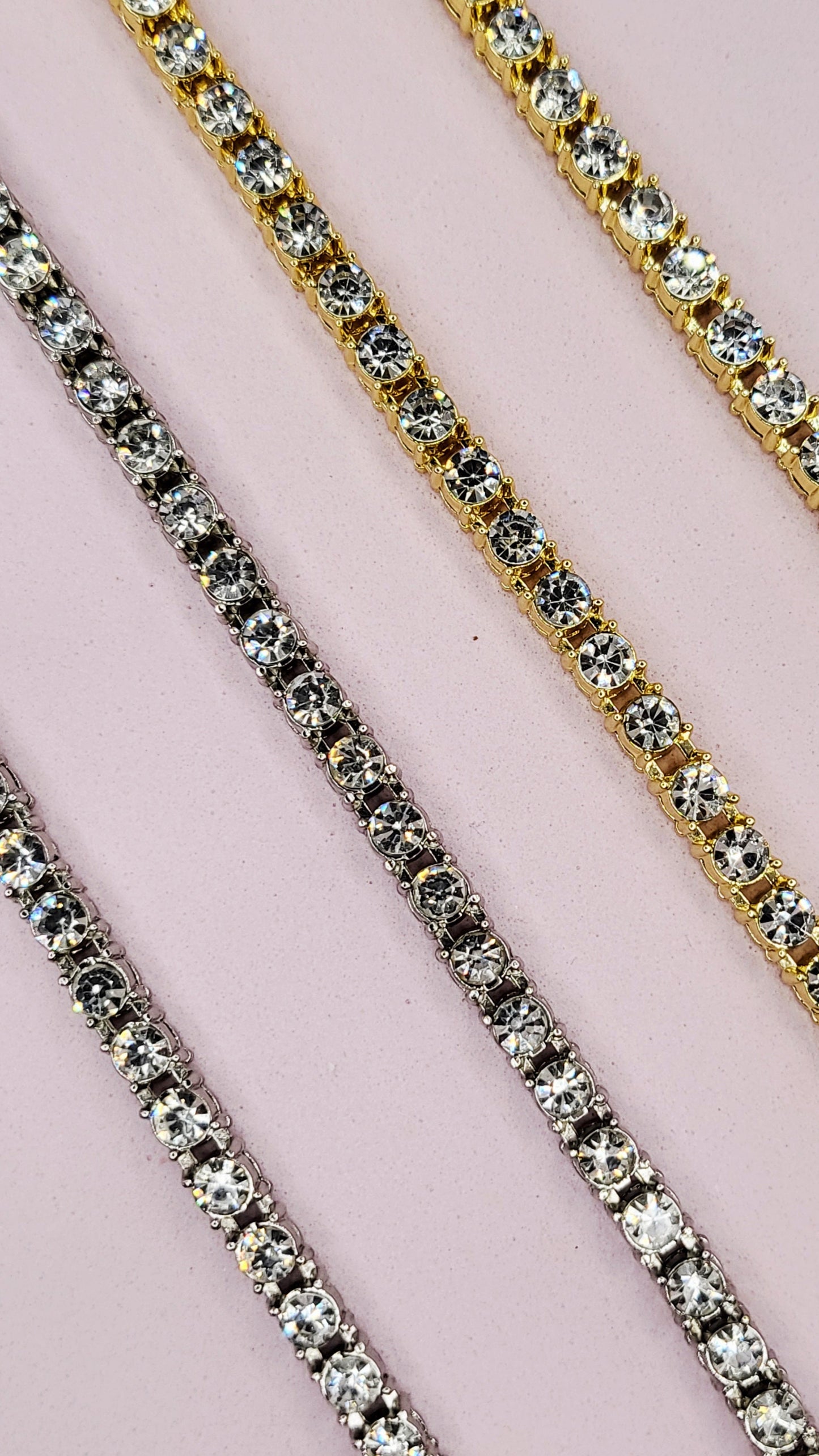 Iced Out Crystal Bling Tennis Chain