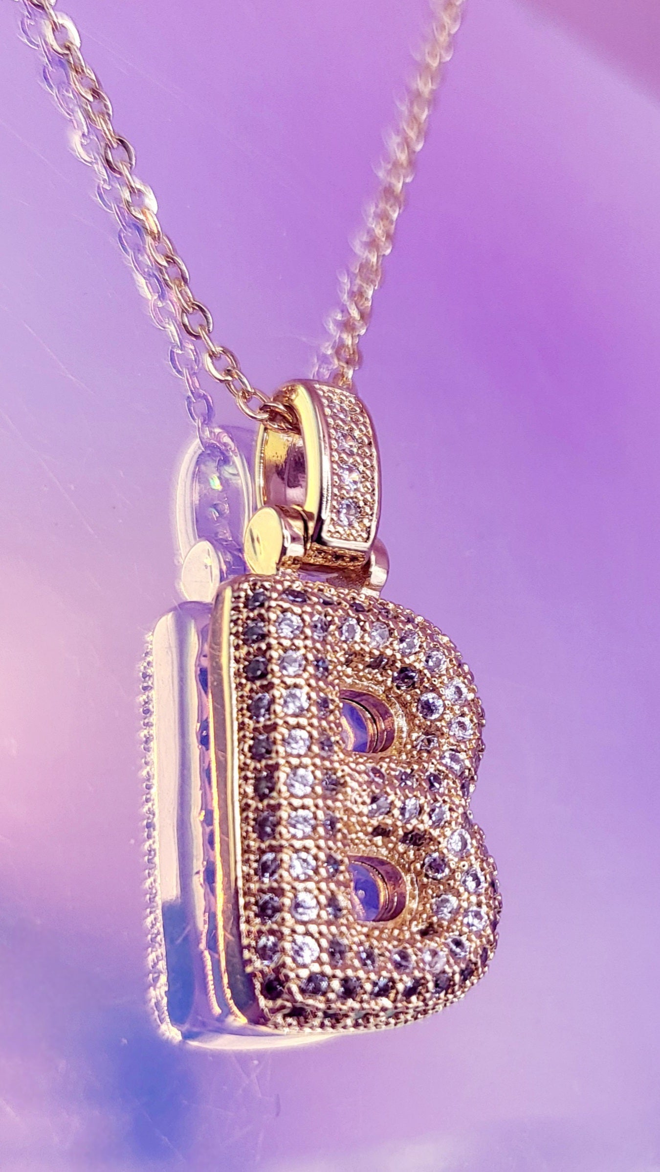 Crystal Initial Iced Necklace