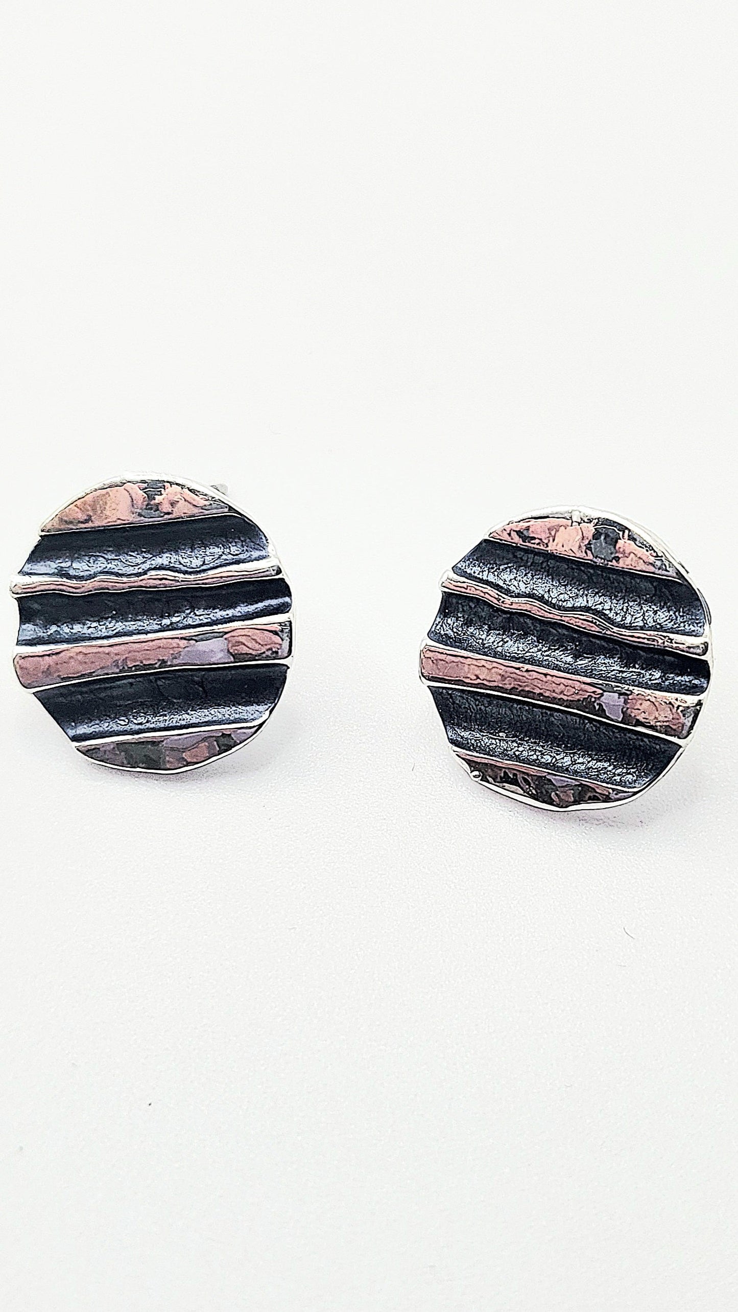 Abstract Disc Necklace & Earrings Set
