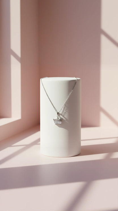 Crown Crystal Pendant Necklace