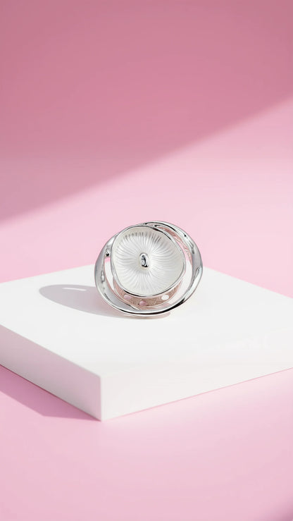 Abstract Magnetic Lilly Brooch