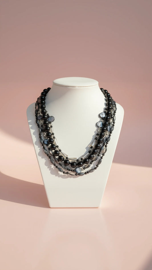 Layered Boho Beaded Necklace