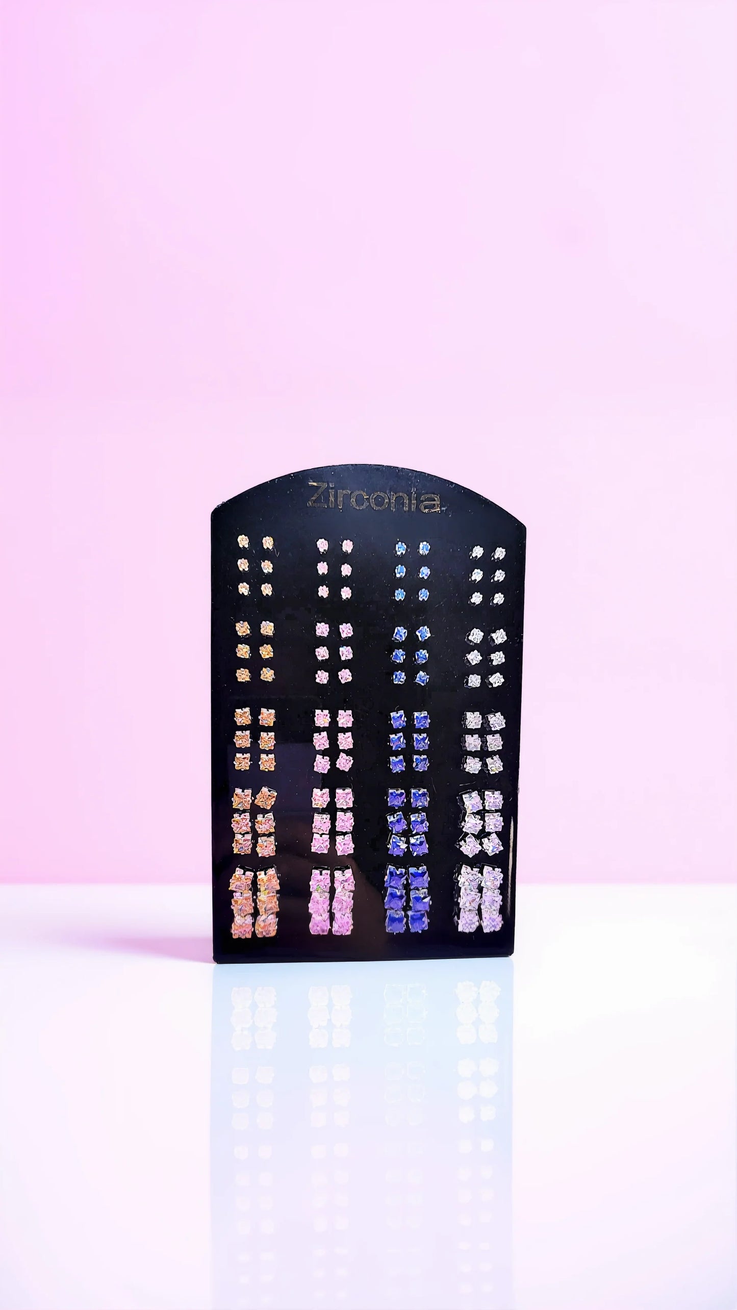 60 Pairs Zirconia Crystal Stud Earrings