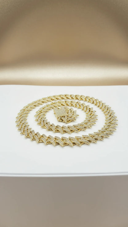 Iced Out Chain Necklace Stainless Steel