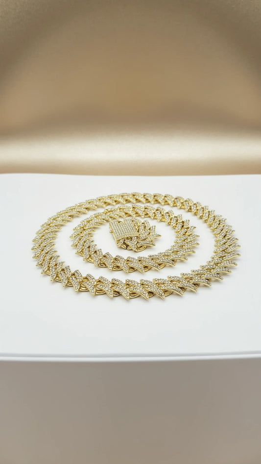 Iced Out Chain Necklace Stainless Steel