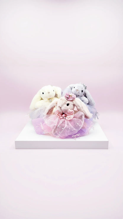 Softie Squad Bunny Rabbit Key Ring & Bag Charm