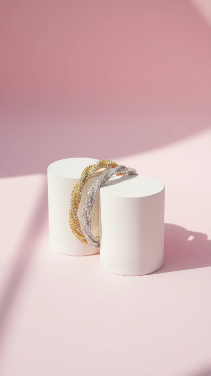 Stretchy Crystal Tennis Bracelet