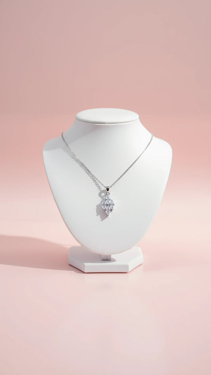 Cluster Crystal Pendant Necklace