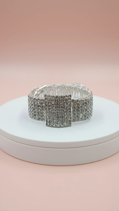 Square Wrap Around Crystal Cuff