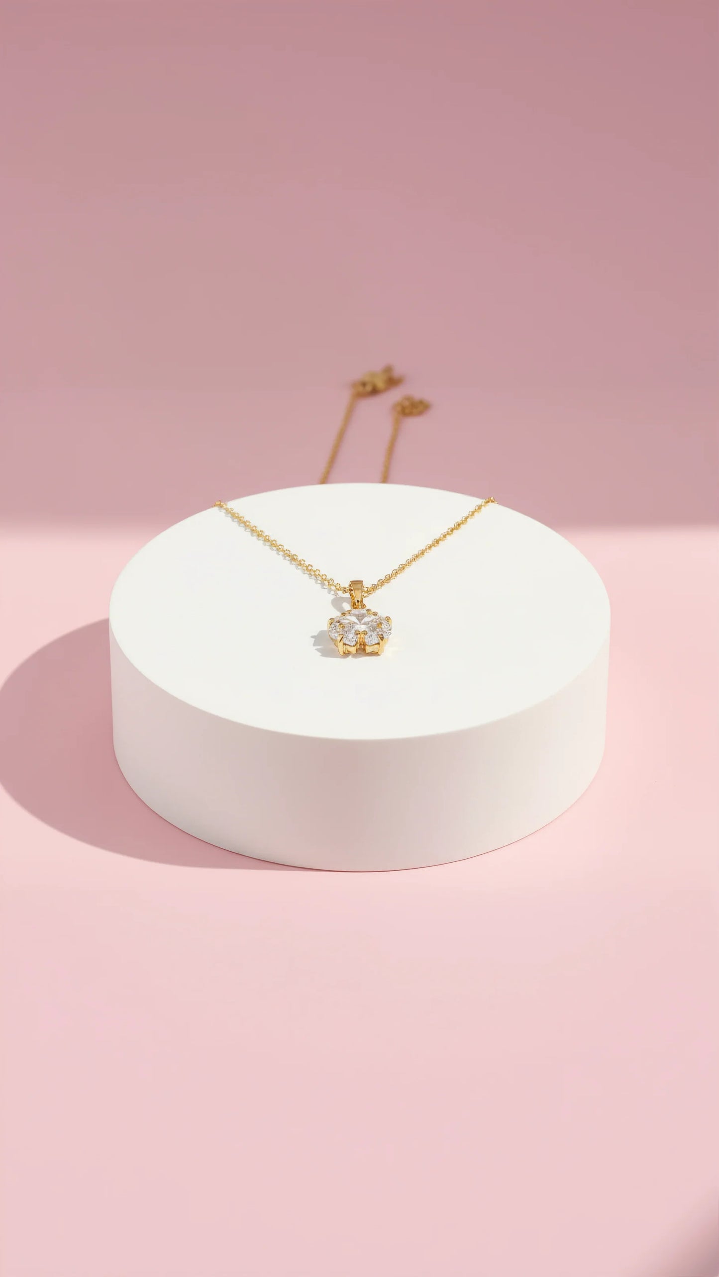 Snowflake Crystal Pendant Necklace