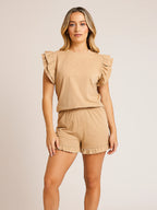 Frill Boxy With Short Set