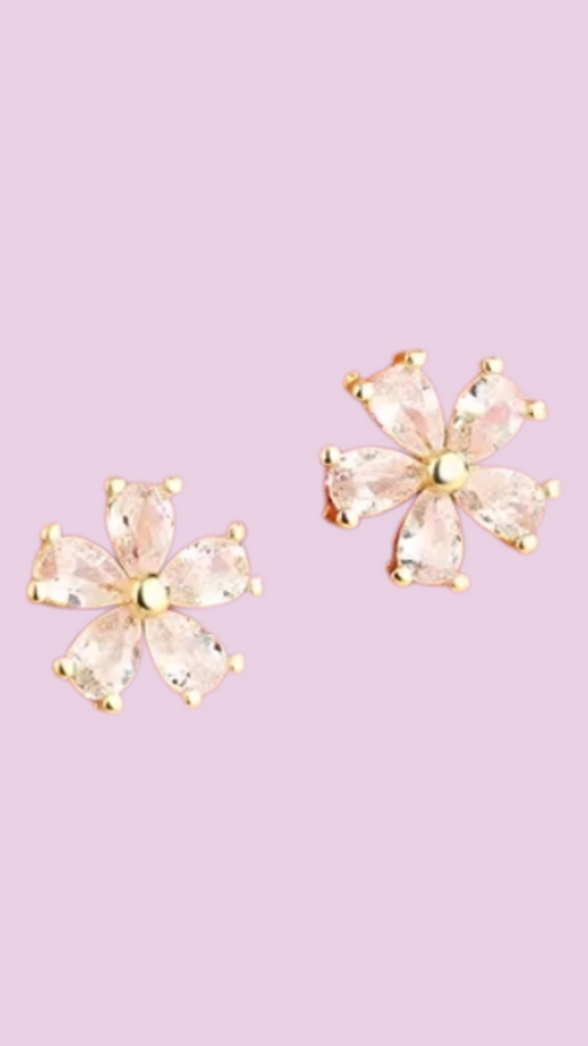 Daisy Crystal Stud Earrings