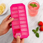 Food Grade Silicone Ice Cube Tray – BPA Free, 15 Compartments, Easy Release