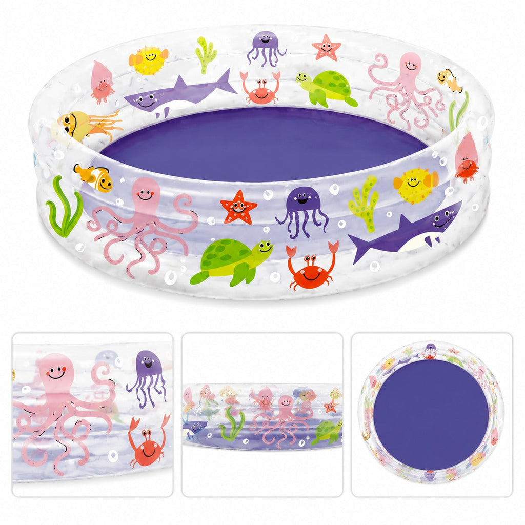 Inflatable Kids Pool – Fun Ocean Theme for Summer Water Play