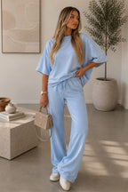 Balloon Sleeves Trouser Set