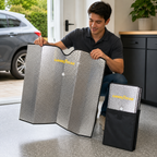 Goodyear Folding Car Sun Shade Reflective Windshield Sun Shield Universal Fit