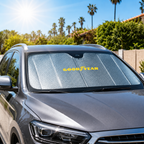 Goodyear Folding Car Sun Shade Reflective Windshield Sun Shield Universal Fit