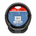 Heavy-Duty 5-Digit Combination Cable Lock for Motorcycle, Bicycle and Scooter
