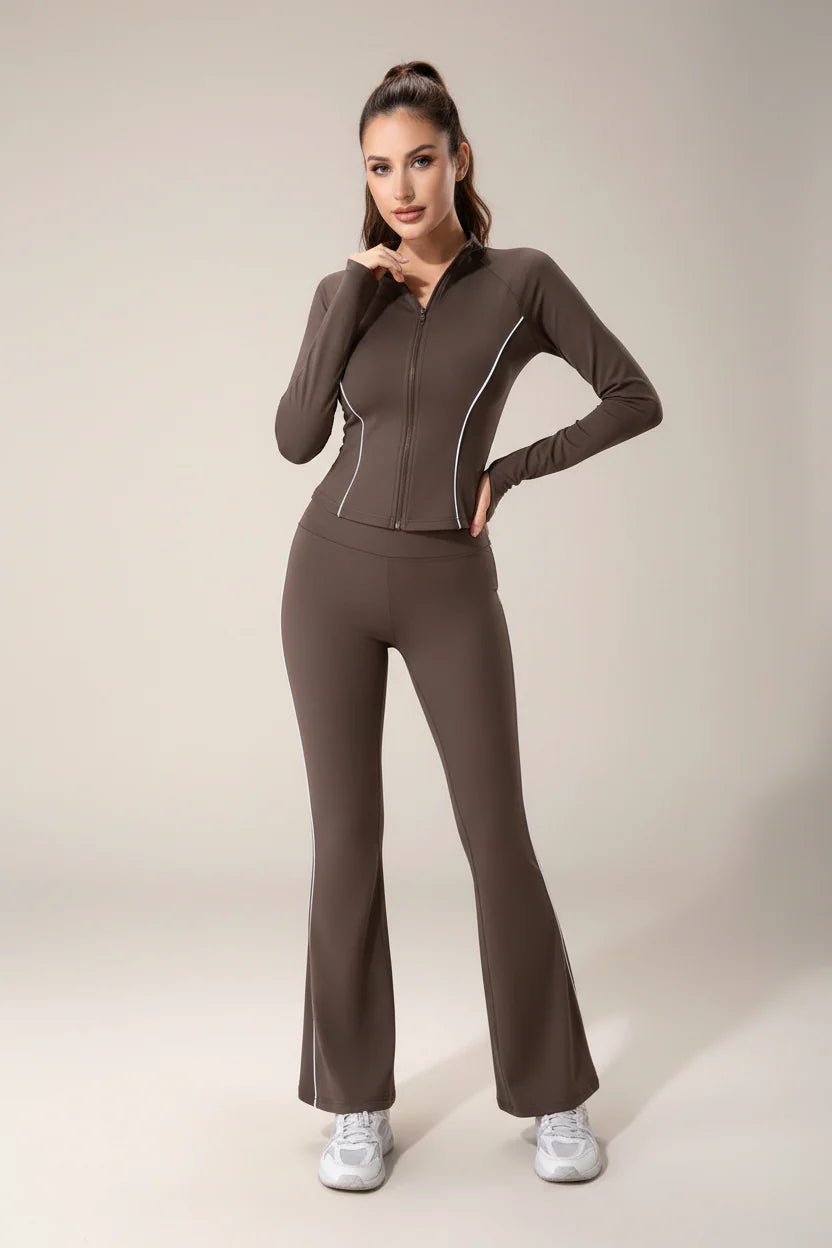 New Piping Full Sleeve Gym Set