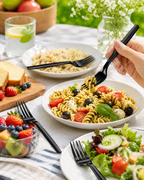50 Black Plastic Forks Disposable Heavy Duty Cutlery for BBQ Party Picnic Catering