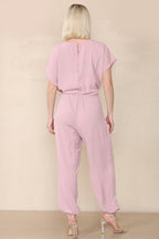Tie Waist Stylish Harem Jumpsuit