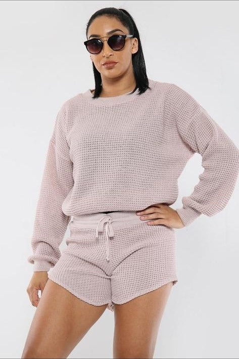 Knitted Jumper & Short Suit