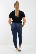 Short Sleeve Frill Cardigan